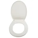 Dubourgel Himara White Bottom fix Standard close Toilet seat