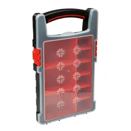 Black & red 9 compartment Organiser