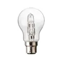 Diall B22 46W Classic Halogen Dimmable Light bulb, Pack of 3