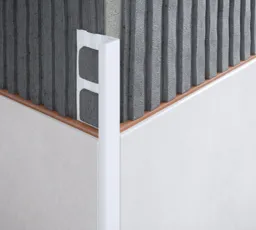 Diall Matt White 12.5mm Straight PVC External edge tile trim