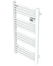 Kandor 500W Electric White Towel warmer (H)980mm (W)550mm