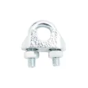 Diall Zinc-plated Steel Wire rope clamp (L)90mm, Pack of 2
