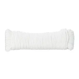 Diall White Polypropylene (PP) Braided rope, (L)10m (Dia)4mm