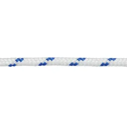 Diall White & blue Polypropylene (PP) Braided rope, (L)10m (Dia)6mm