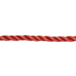 Red Polypropylene (PP) Twisted rope, (L)20m (Dia)6mm