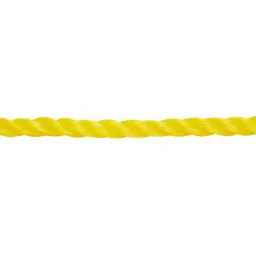 Diall Yellow Polypropylene (PP) Twisted rope, (L)15m (Dia)8mm