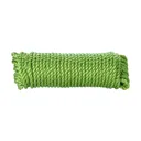 Diall Green Polypropylene (PP) Twisted rope, (L)25m (Dia)8mm