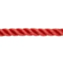 Diall Red Polypropylene (PP) Twisted rope, (L)7.5m (Dia)14mm