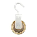 Diall Zinc-plated Yellow & zinc-plated Single wheel Pulley, (Dia)50mm