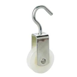 Diall Zinc-plated White Single wheel Pulley, (Dia)40mm