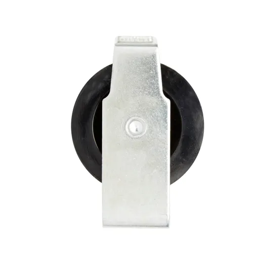 Diall Zinc-plated Black Single wheel Pulley, (Dia)40mm