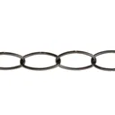 Diall Decorative Black Steel Signalling Chain, (L)1.5 (Dia)2.2mm
