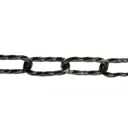 Diall Decorative Black Steel Signalling Chain, (L)1.5 (Dia)3.5mm