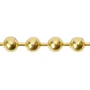 Diall Brass-plated Brass Bead Chain, (L)2.5 (Dia)2mm