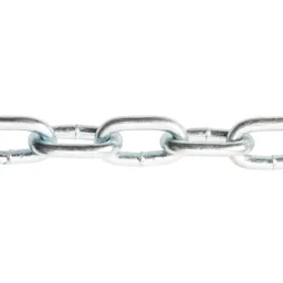Diall Zinc-plated Steel Welded Chain, (L)2.5 (Dia)4.5mm