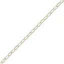 Diall Brass-plated Brass Welded Signalling Chain, (L)2.5 (Dia)2mm
