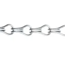 Diall Zinc-plated Steel Double twist Signalling Chain, (L)2.5 (Dia)1.5mm