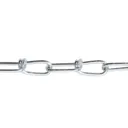 Diall Zinc-plated Steel Knotted Signalling Chain, (L)0.75 (Dia)10mm