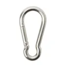 Diall Chrome-plated Stainless steel Spring snap hook (L)50mm