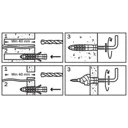 Diall Universal Nylon & steel Wall plug (L)30mm (Dia)6mm, Pack of 4