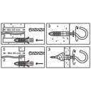 Diall Universal Nylon & steel Wall plug (L)30mm (Dia)6mm, Pack of 4