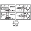 Diall Universal Nylon & steel Wall plug (L)60mm (Dia)12mm, Pack of 2