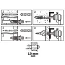 Diall Universal Nylon & steel Wall plug (L)70mm (Dia)14mm, Pack of 2