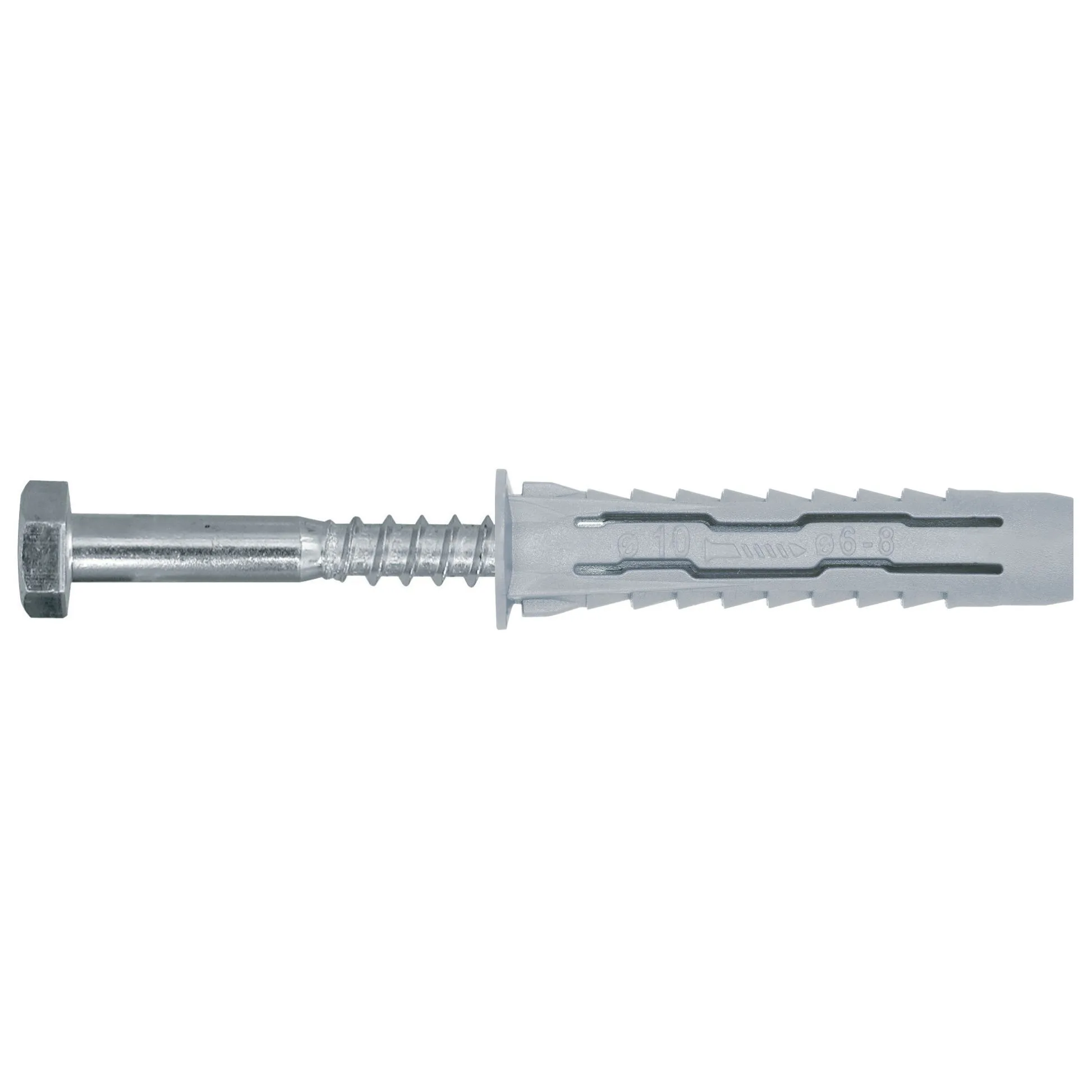 Diall Universal Nylon & steel Wall plug (L)70mm (Dia)14mm, Pack of 2