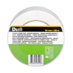 Diall White Carpets Double-sided Tape (L)25m x (W)50mm