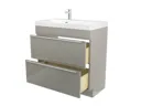 GoodHome Imandra Gloss Taupe Vanity Cabinet (W)800mm (H)820mm