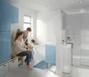 GoodHome Imandra Gloss White Wall-mounted Cloakroom Basin Cabinet (W)436mm (H)550mm
