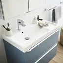 GoodHome Mila Counter-mounted Counter top Basin (W)80.4cm