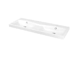 GoodHome Mila Counter-mounted Counter top Basin (W)120.4cm
