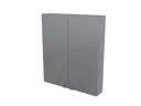 GoodHome Imandra Gloss Grey Wall Cabinet (W)800mm (H)900mm