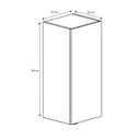 GoodHome Imandra Gloss White Wall-mounted Deep Mirrored Bathroom Cabinet (W)400mm (H)900mm