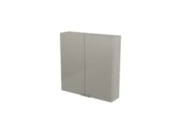 GoodHome Imandra Gloss Taupe Wall Cabinet (W)600mm (H)600mm