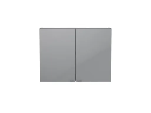 GoodHome Imandra Gloss Grey Wall Cabinet (W)800mm (H)600mm