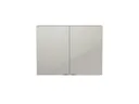 GoodHome Imandra Gloss Taupe Wall Cabinet (W)800mm (H)600mm