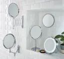 Cooke & Lewis Harlech Round Bathroom Mirror (H)345mm (W)225mm