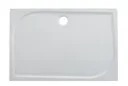 GoodHome Limsky Rectangular Shower tray (L)700mm (W)1000mm (H)28mm