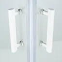 Cooke & Lewis Onega Square Frosted effect Shower Shower enclosure with Corner entry double sliding door (W)800mm (D)800mm