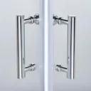 Cooke & Lewis Onega Square Clear Shower Shower enclosure with Corner entry double sliding door (W)760mm (D)760mm