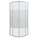 Cooke & Lewis Onega Quadrant Frosted effect Shower Shower enclosure with Corner entry double sliding door (W)900mm (D)900mm