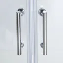Cooke & Lewis Onega Quadrant Clear Shower Shower enclosure with Corner entry double sliding door (W)800mm (D)800mm