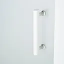 Cooke & Lewis Onega Frosted effect Framed Half open pivot Shower Door (W)900mm