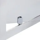 Cooke & Lewis Onega Clear Framed Half open pivot Shower Door (W)900mm