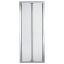 Cooke & Lewis Onega Clear 2 panel Framed Bi-fold Shower Door (W)900mm