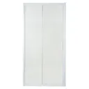 Cooke & Lewis Onega Frosted effect 2 panel Framed Sliding Shower Door (W)1200mm