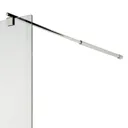 Cooke & Lewis Onega Frosted effect Walk-in Shower Panel (H)1950mm (W)900mm