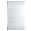 Cooke & Lewis Onega Strip with frosted effect Frosted effect Walk-in Panel (H)1950mm (W)1200mm